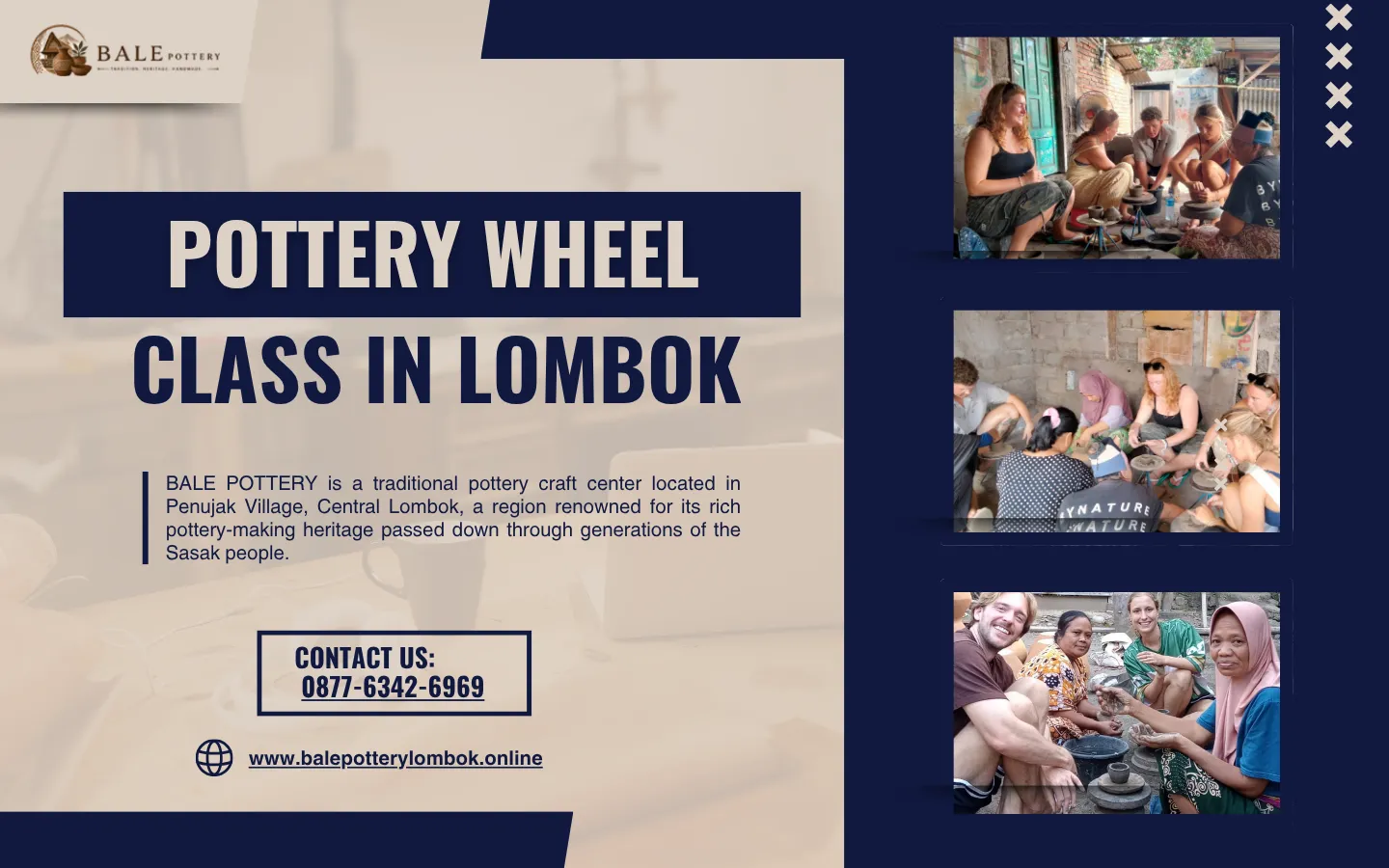 Pottery Wheel Class in Lombok: Make Your Vacation More Memorable 